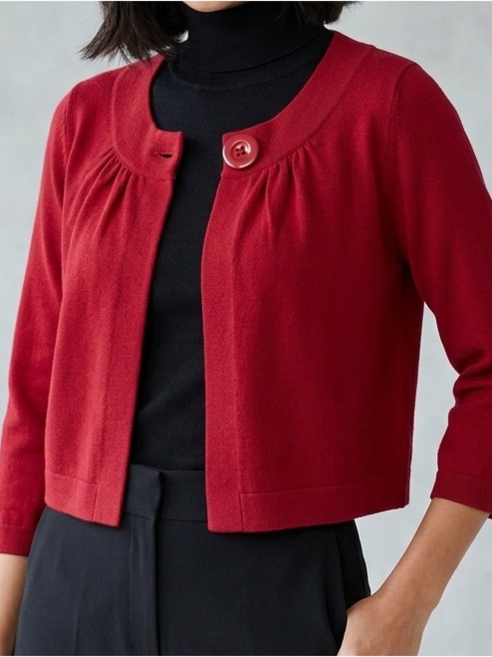 Ann Taylor Silk Lined Cardigan PTP 16